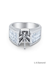 14K White Gold Multiple Radiant-Cut Diamond Engagement Ring (1.41 ct)